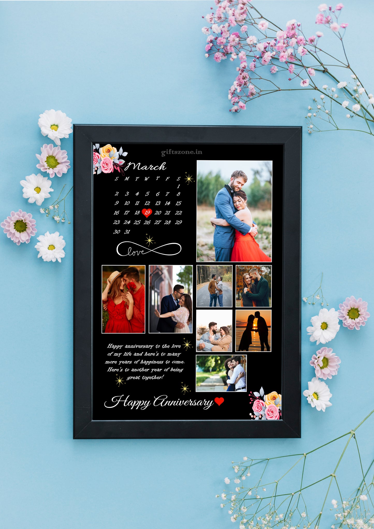 Custom Birthday Photo Frame – Personalize Your Memories |8 Photos  GiftsZone