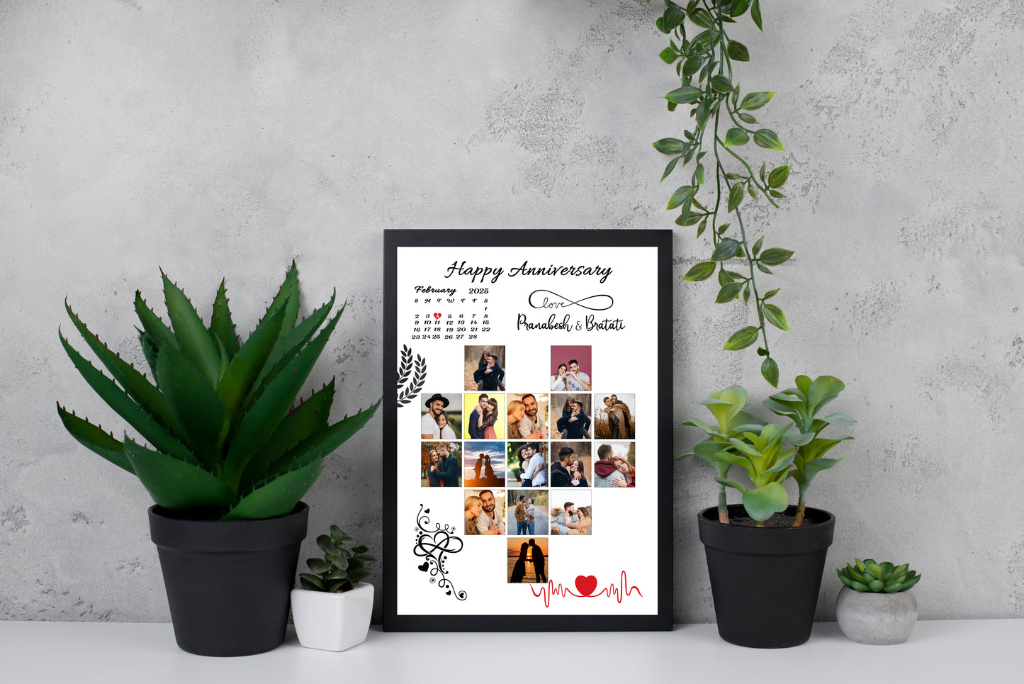 Customized Anniversary Frame For Anniversary Gift